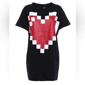 Love Moschhino Maxi Pixel Heart Short Dress